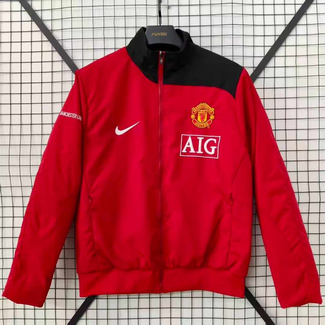 26/27 Manchester United Red Full Zipper Padded Jacket