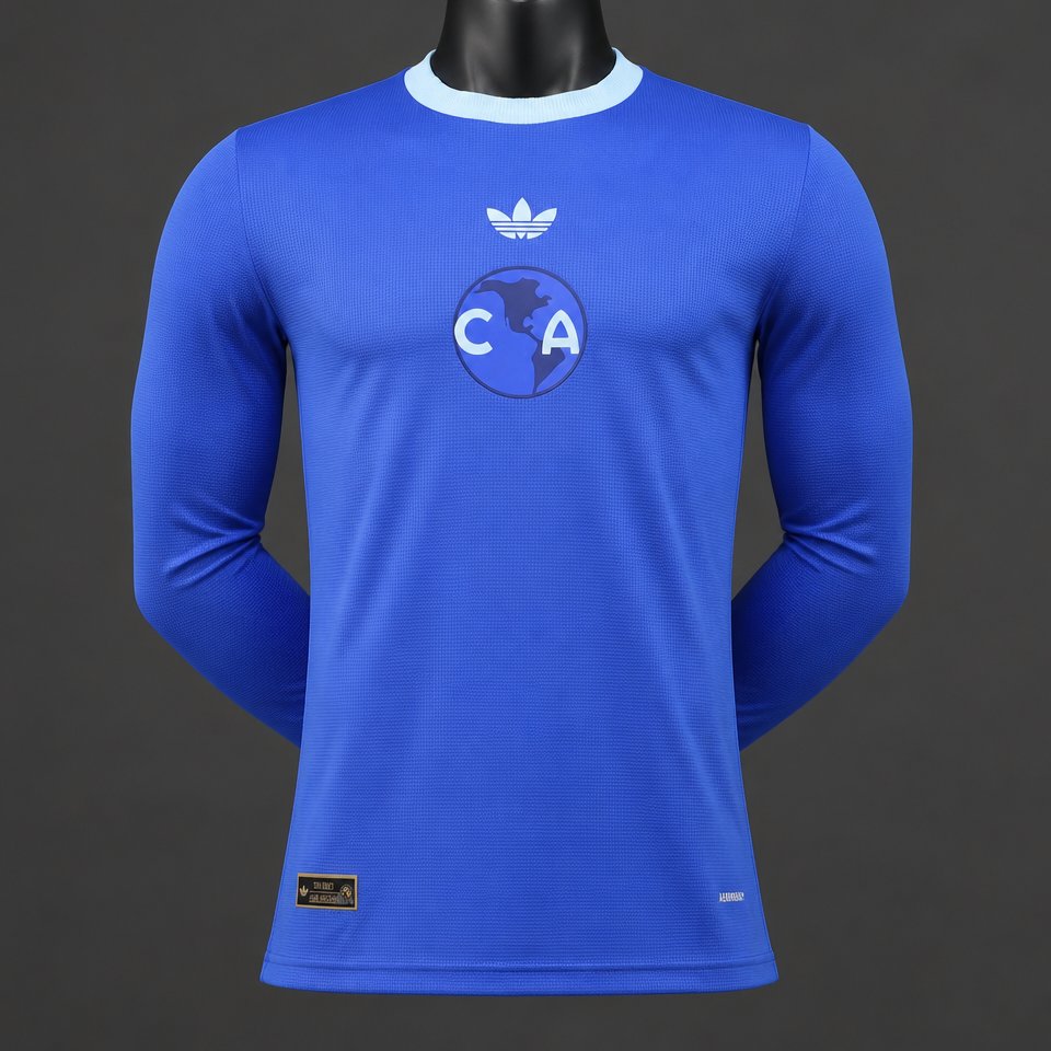Player Version 26/27 Club América 110th Anniversary Long Sleeve Blue Jersey